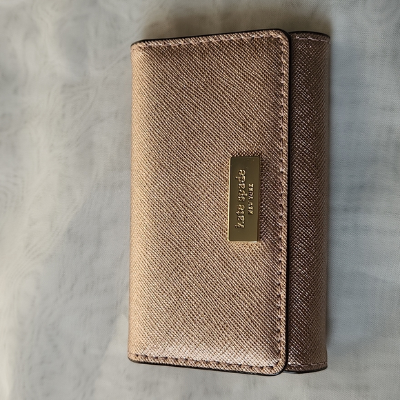 kate spade Handbags - Kate Spade Saffiano Leather Key Case Wlru2305 Wallet Rose Gold NWOT